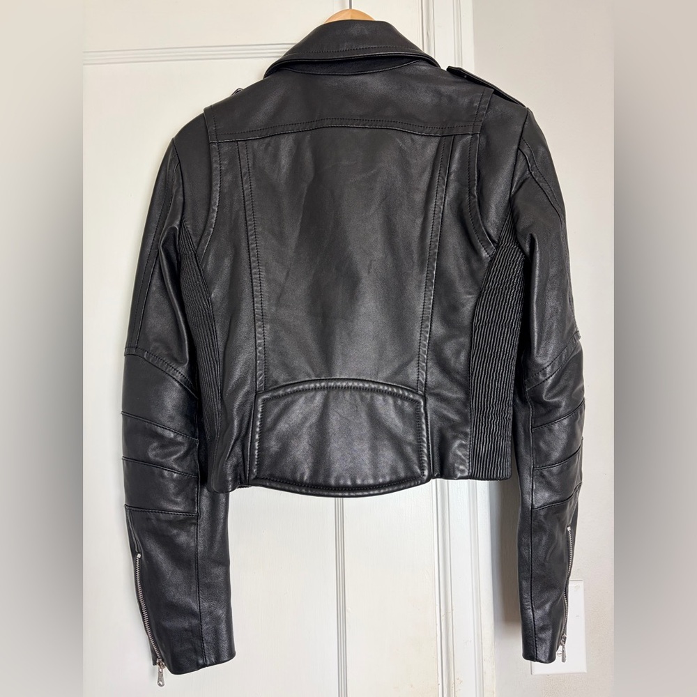 Pierre Balmain Leather Biker Jacket - Picture 2 of 15